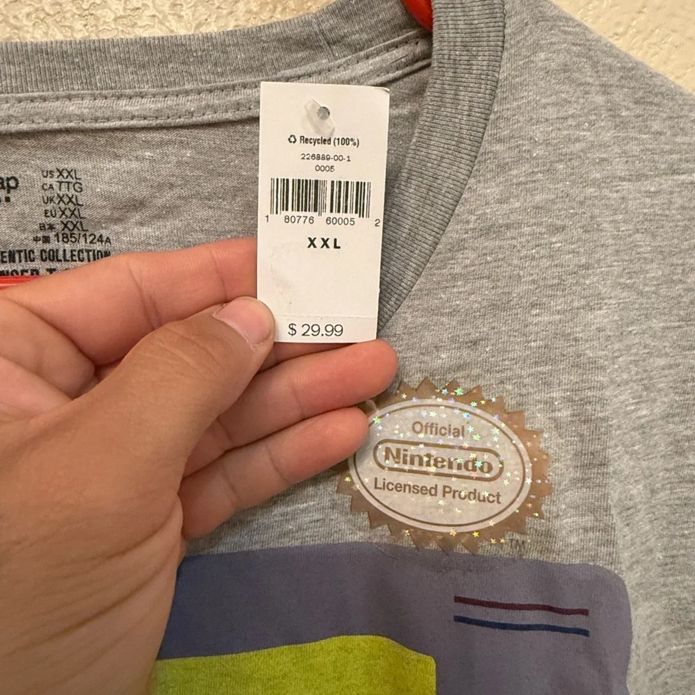 GAP Gray Game Boy Graphic T-Shirt